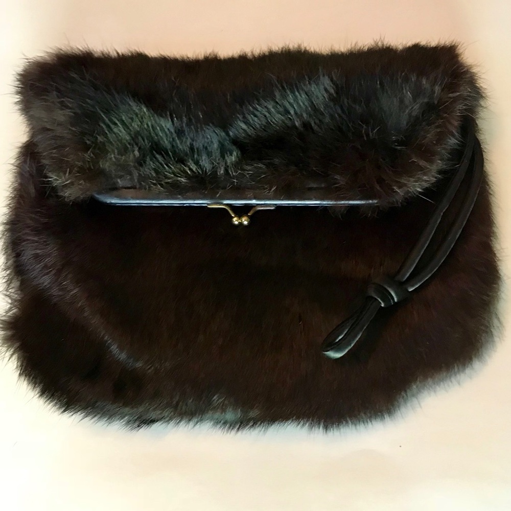 1940’s Ingber Fur Kisslock Clutch